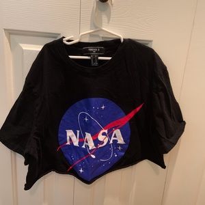 Forever 21 NASA Cropped T-shirt